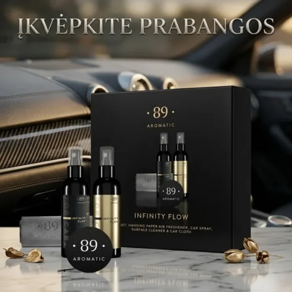 89 aromatic dovanų rinkinys automobiliui