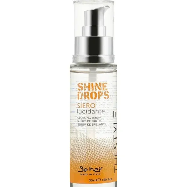 BE HAIR SHINE DROPS ypatingo spindesio ir švelnumo suteikiantis serumas plaukams